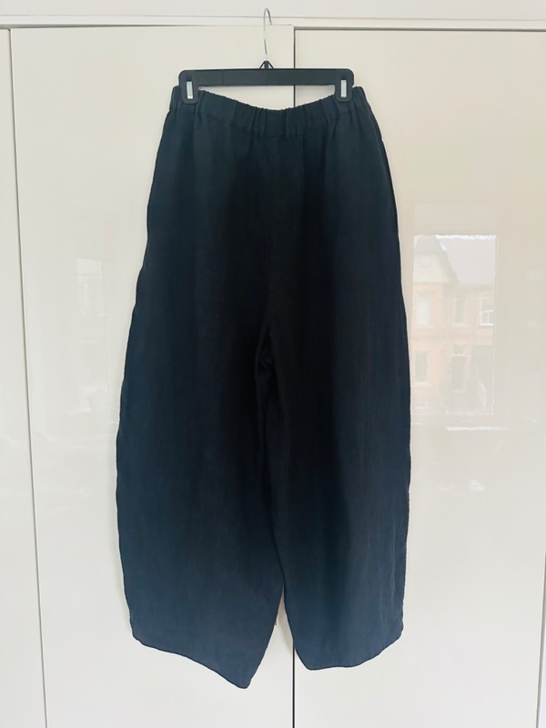 Wide leg linen pants