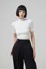 oscar de la renta SHORT SLEEVE MOCK NE - IVORY/BLACK - Thumbnail 7