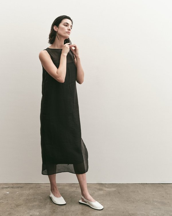 Mijeong Park Organza Dress - Black