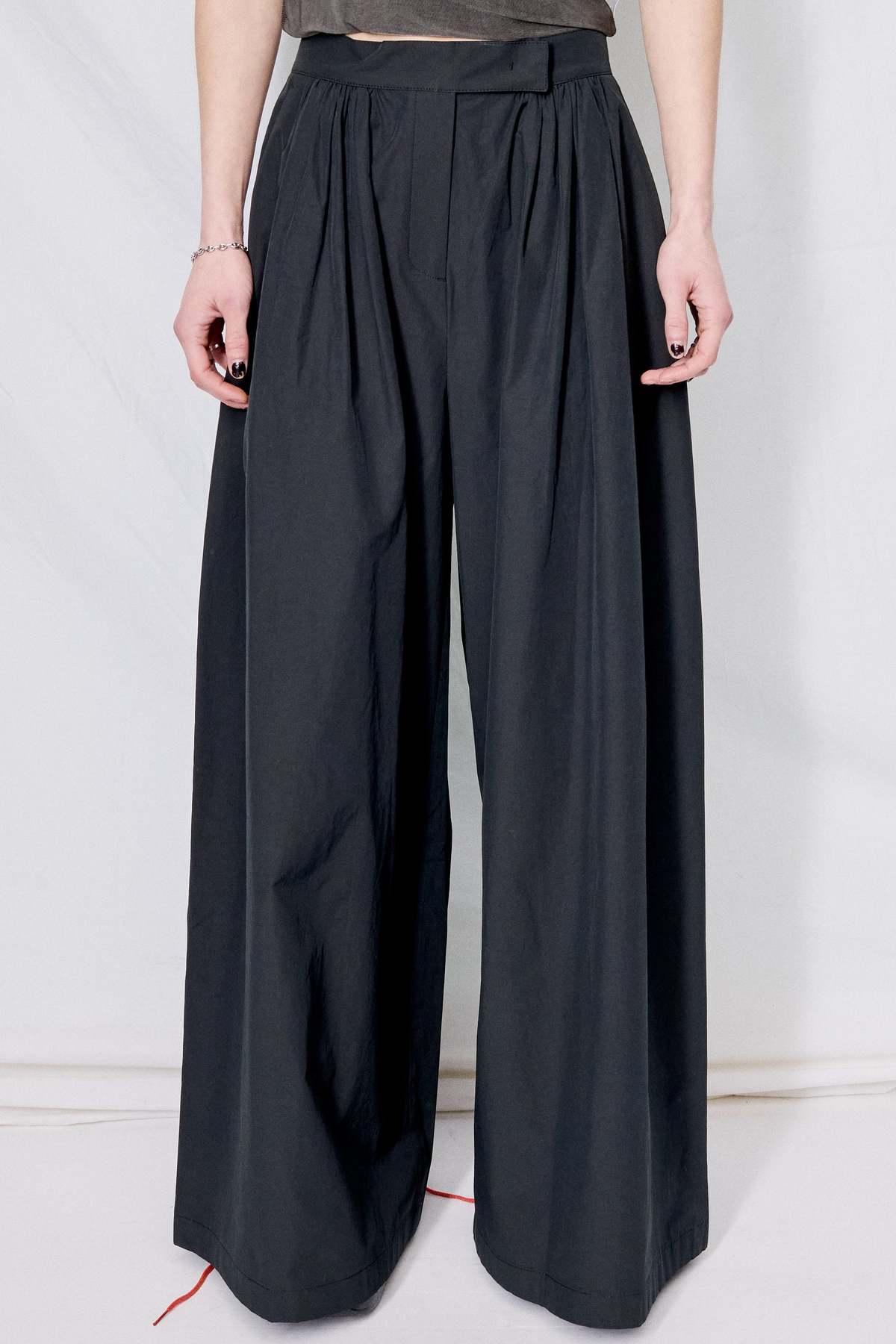 Black-Shirring-Banding-Pants-