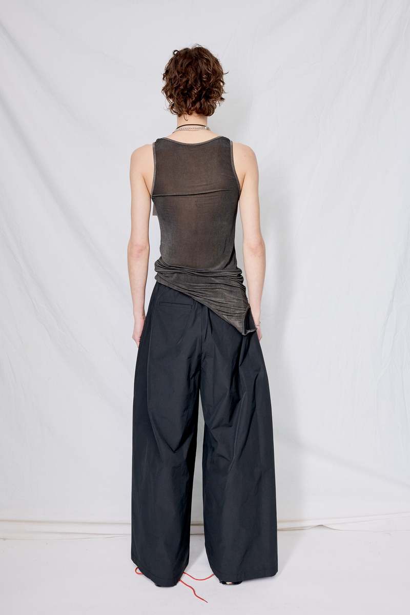 【MODERNIF】Hoca banding wide pants modernif (モダンイフ) - ホカバンディングワイドパンツ / Hoca