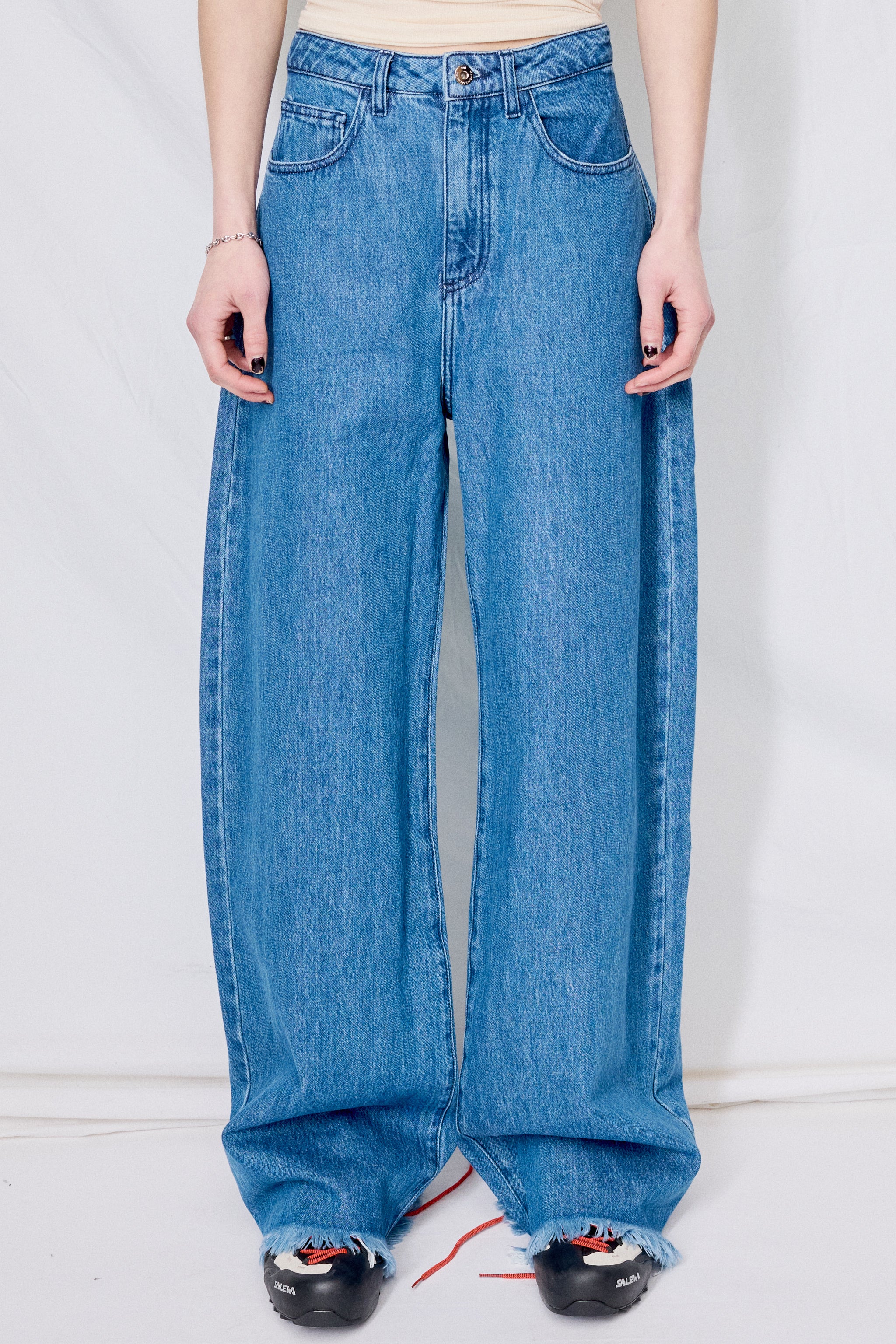 Marques Almeida Mid Boyfriend Jeans - Blue | Garmentory