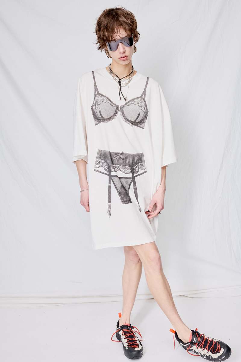 Vaquera Trompe L'oeil Tall Tee - White | Garmentory