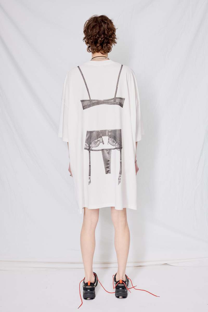 Vaquera Trompe L'oeil Tall Tee - White | Garmentory
