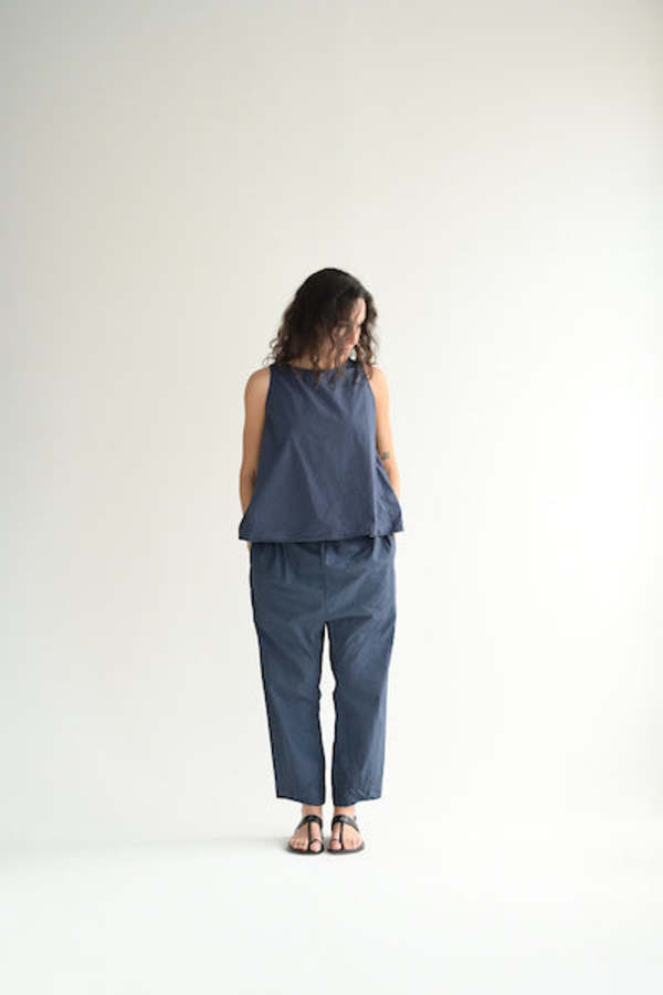 Album di Famiglia TC Sleeveless Top - Navy | Garmentory TCネイビーXS