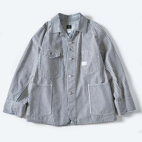 OLD POST O'ALLS Engineer's Jacket USA産 Post O'Alls Engineers' Herringbone Denim Jacket - Black | Garmentory