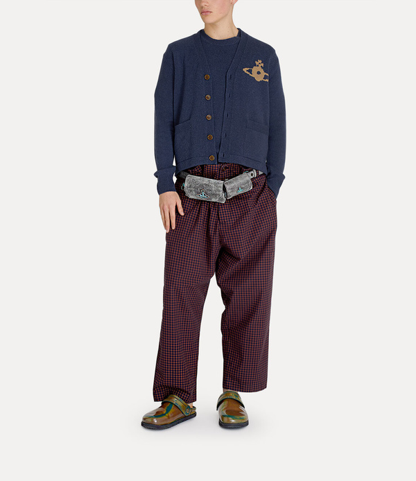 Vivienne Westwood Double Waist Alien Trousers - Red Check | Garmentory