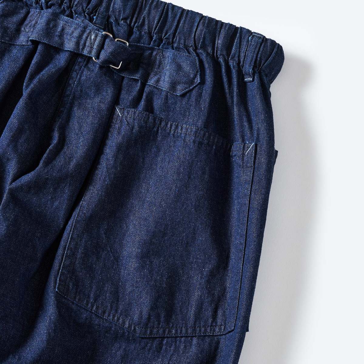 POST O’’ALLSE-Z ARMY-NAVY PANTSヘリンボ-ンデニム POST O'ALLS 【 ポストオーバーオールズ 】E-Z ARMY-NAVY Pants