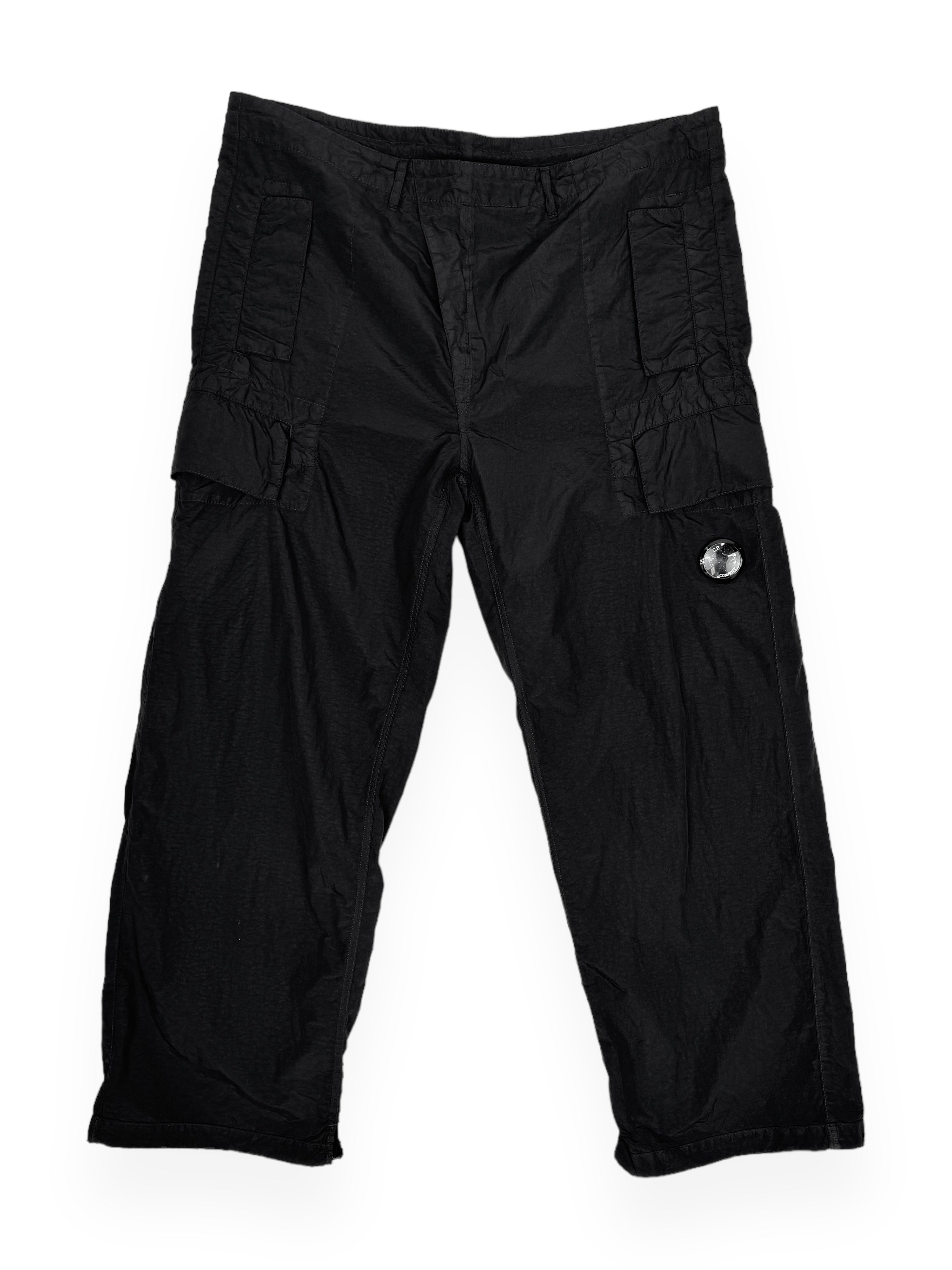 C.P. Company FLATT NYLON CARGO Pant - Black | Garmentory