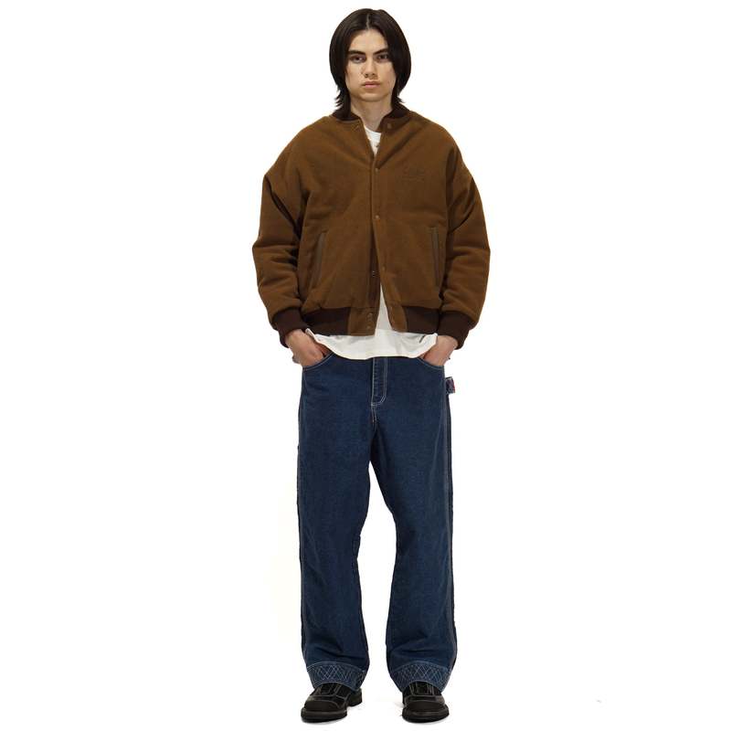 BODE EMBROIDERED DENIM KNOLLYBROOK TROUSER - INDIGO BODE EMBROIDERED DENIM KNOLLYBROOK TROUSER - INDIGO