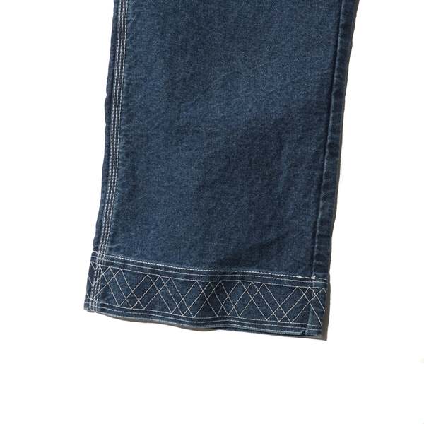 BODE EMBROIDERED DENIM KNOLLYBROOK TROUSER - INDIGO BODE EMBROIDERED DENIM KNOLLYBROOK TROUSER - INDIGO