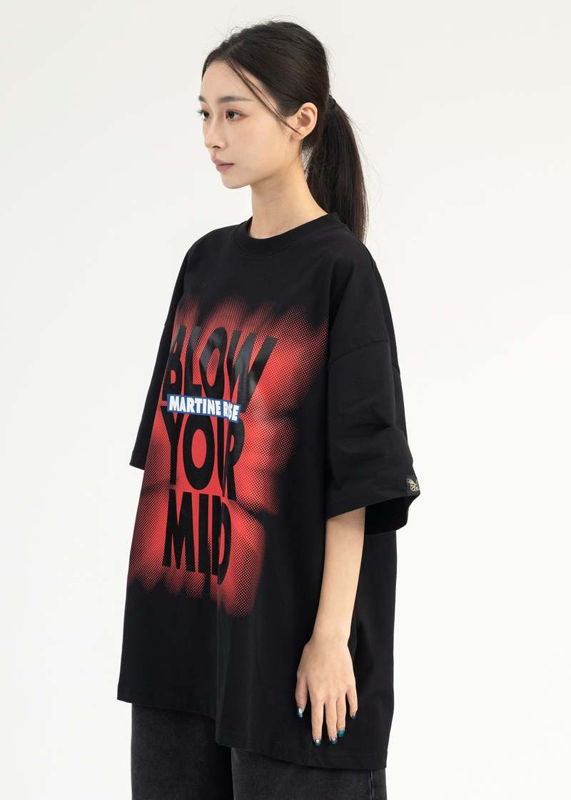 関税込 MARTINE ROSE マーティンローズ Blow Your Mind フーディ Martine Rose Blow Your Mind logo-print Hoodie | Black | FARFETCH