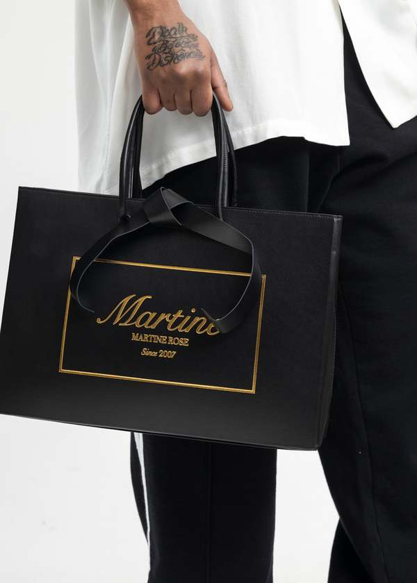 Martine Rose LARGE SHOPPER BAG - BLACK | Garmentory