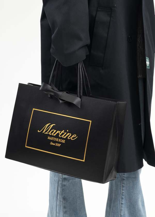 Martine Rose LARGE SHOPPER BAG - BLACK | Garmentory