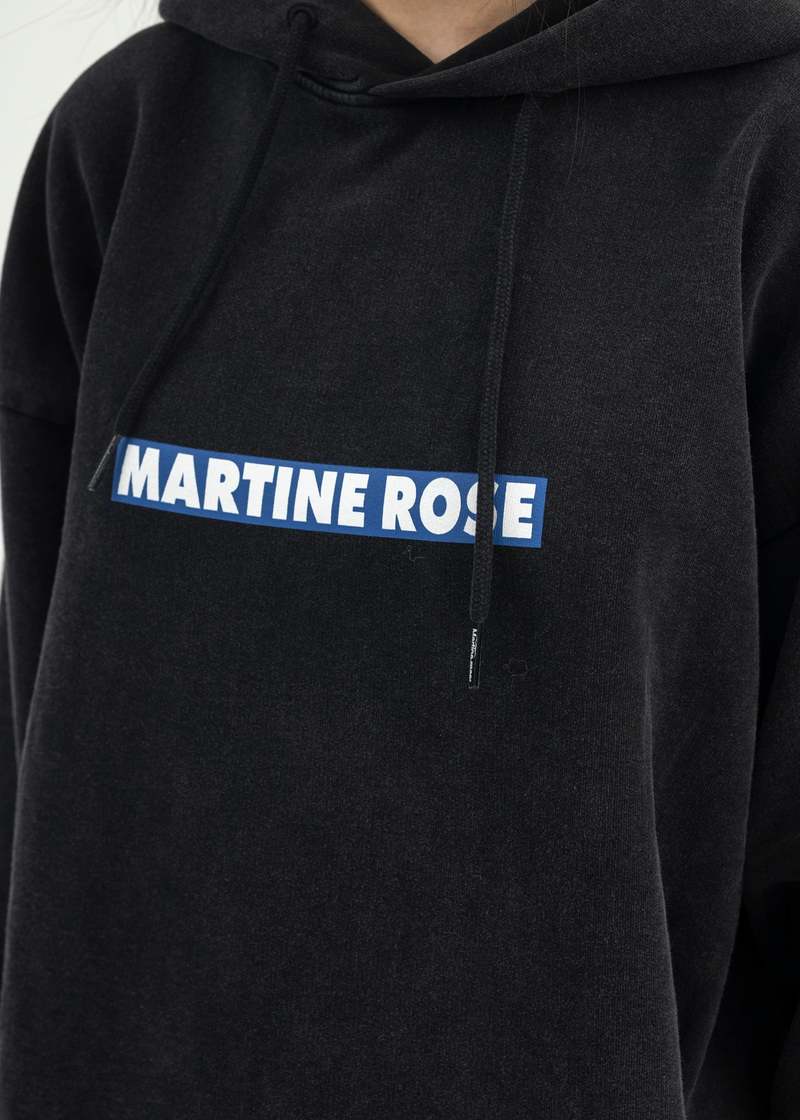Martine Rose BLOW YOUR MIND CLASSIC HOODIE - BLACK PIGMENT