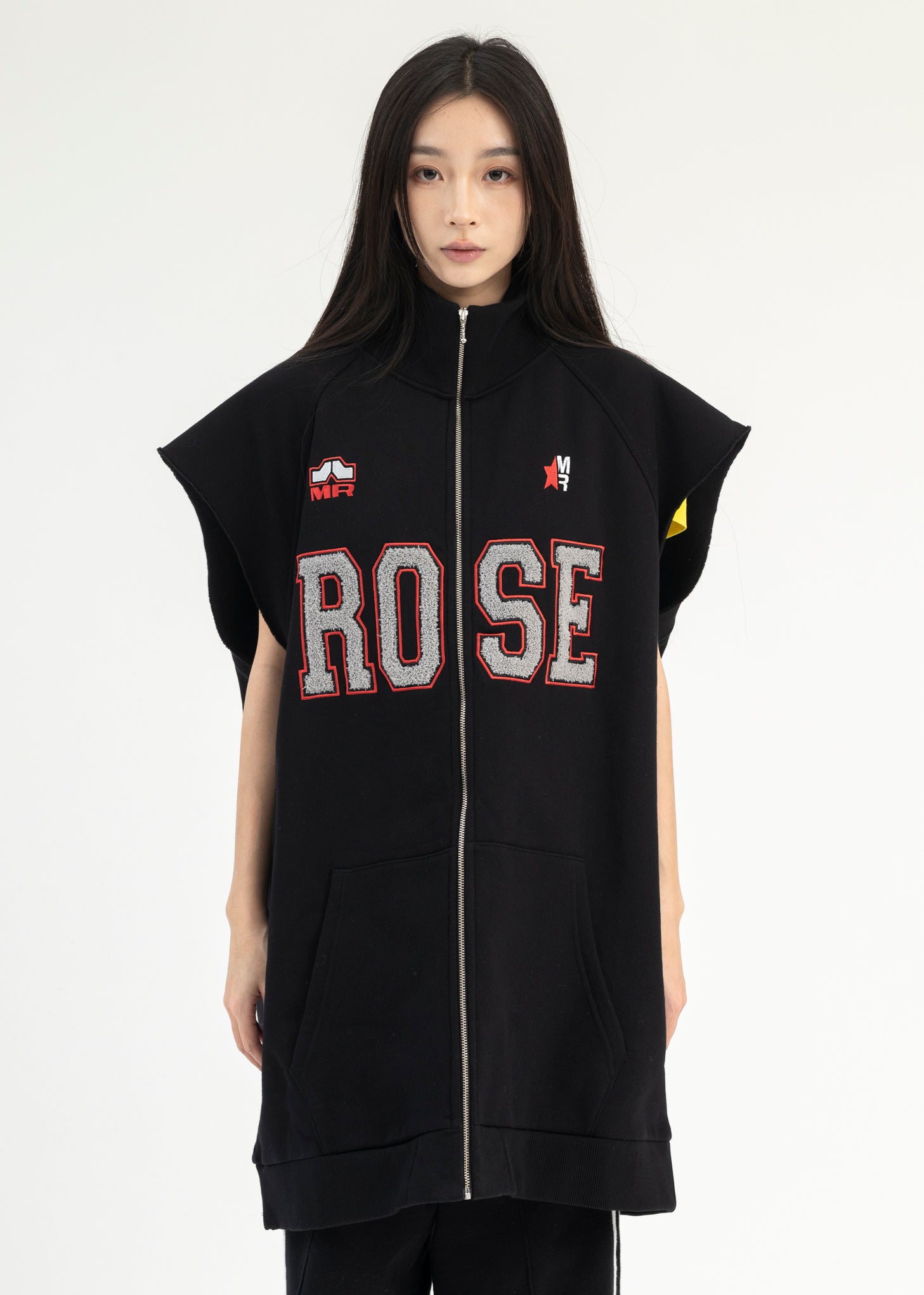 トップス MARTINE ROSE Punk vest black M Martine Rose Black Wonky Punk Vest Martine Rose