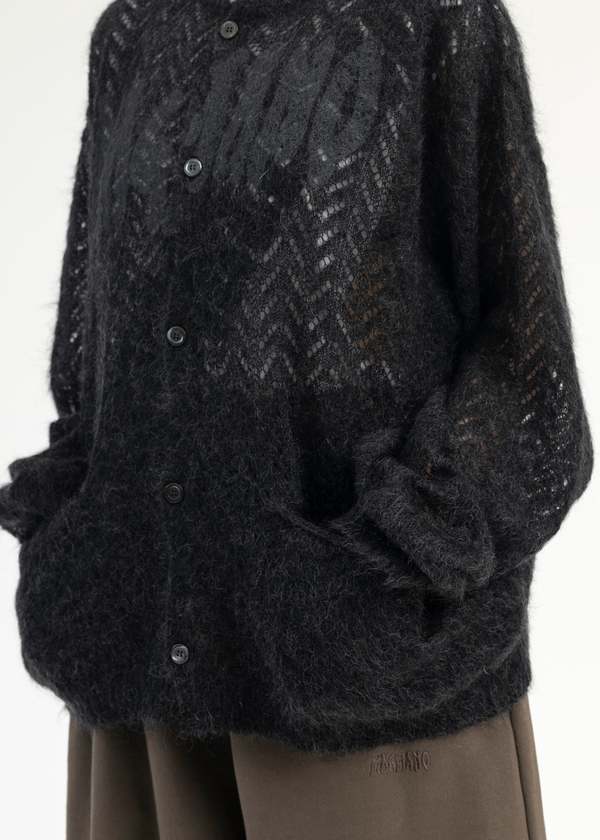 Magliano BIMBO RELOADED CARDIGAN - OFF BLACK | Garmentory