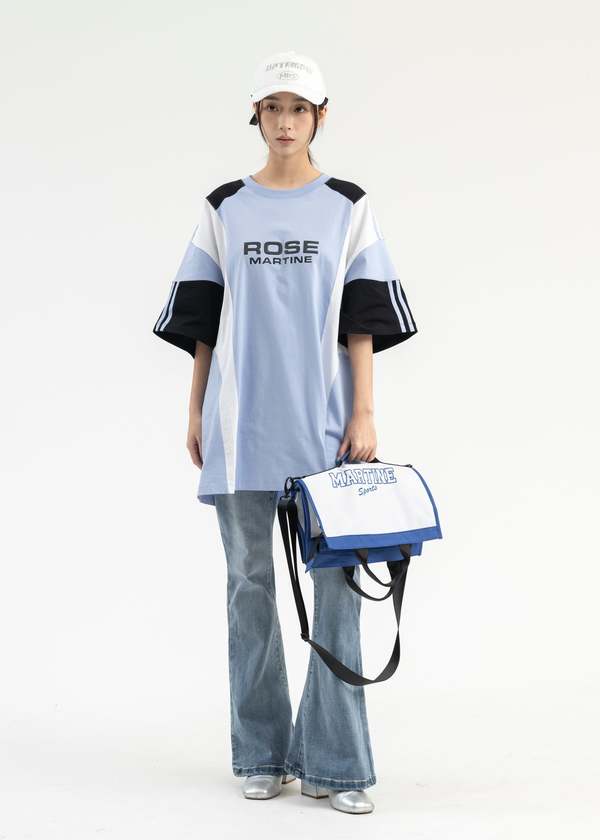 【MARTINE ROSE 24SS】FOLDABLE CARRIER BAG Martine Rose FOLDABLE CARRIER BAG - WHITE/BLUE | Garmentory