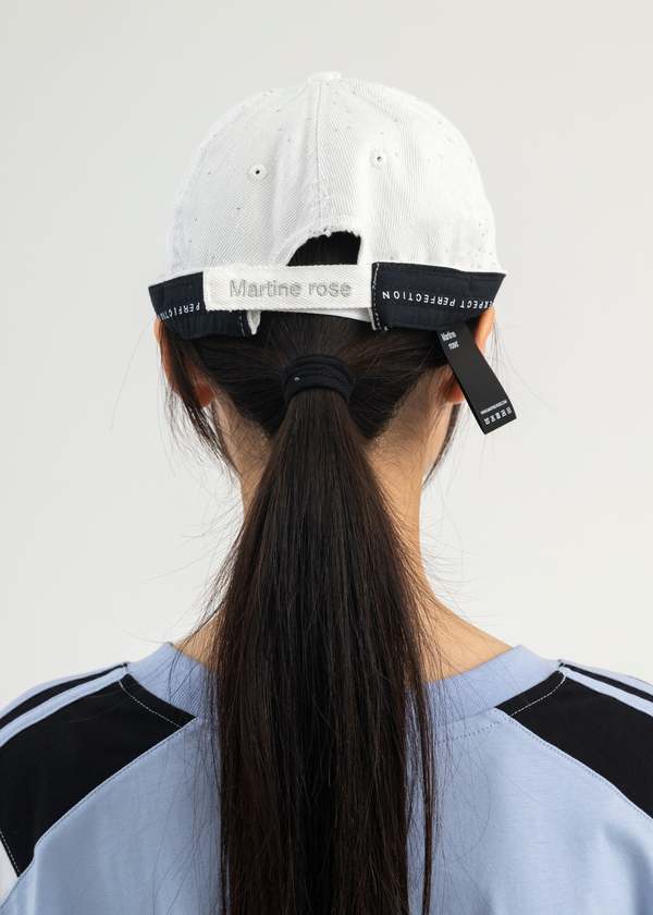 Martine Rose ROLLED BACK CAP - WHITE | Garmentory