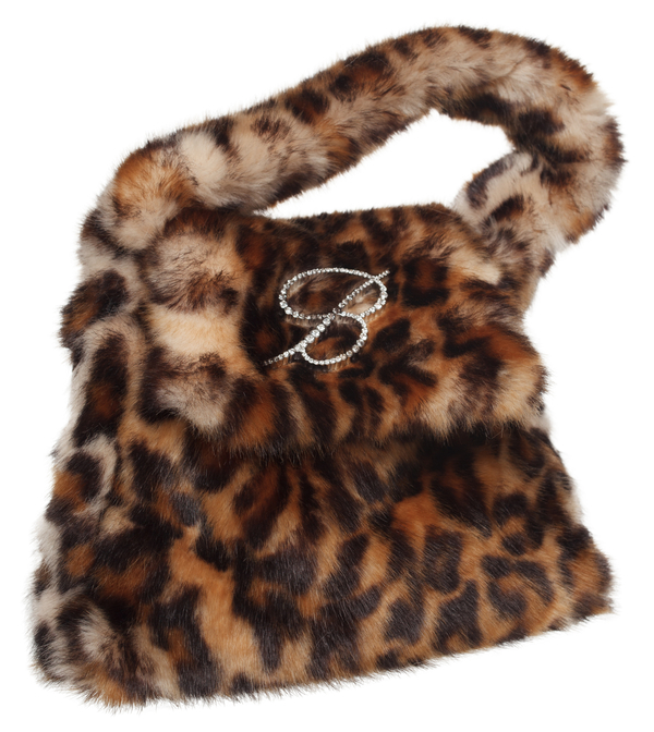 Blumarine Faux Fur Shoulder Bag - Leopard Print | Garmentory