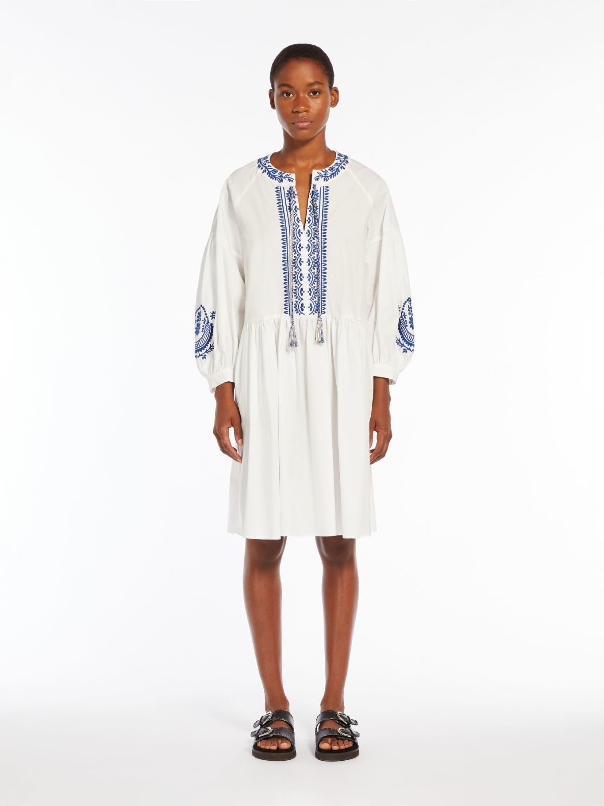 weekend max mara cotton poplin dress Weekend Max Mara | Woman - Soft cotton poplin dress - White