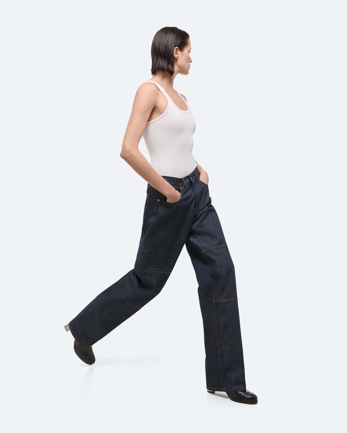 Helmut Lang Carpenter Jeans - Raw Indigo | Garmentory