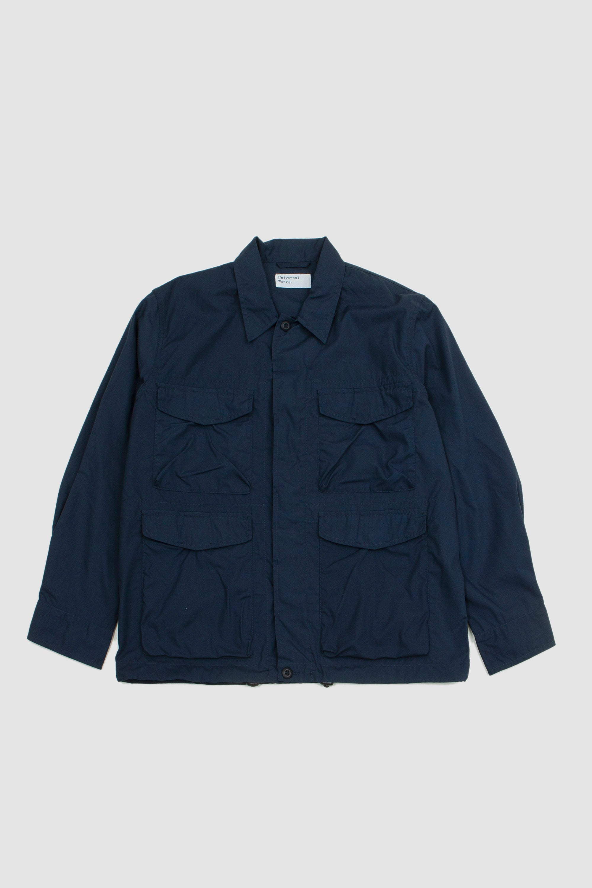 Universal Works Recycled Poly Tech Parachute Field Jacket - Navy