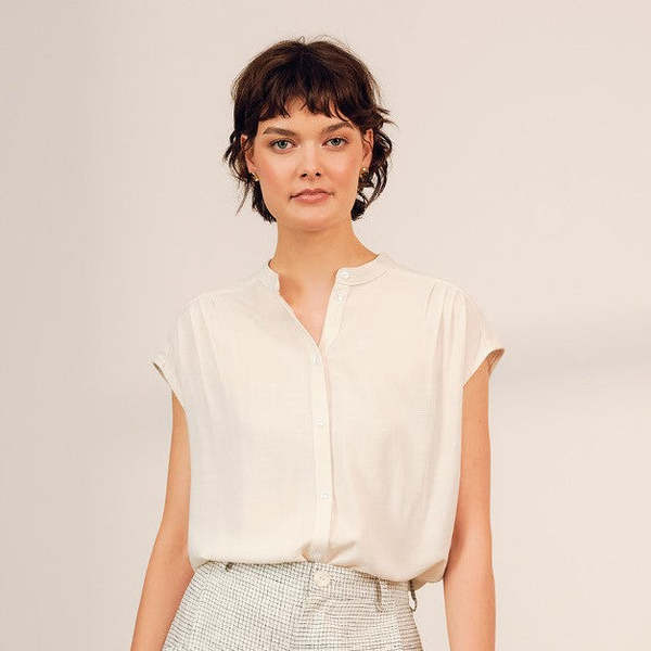 Jennifer Glasgow Lyra Blouse - Cream Jennifer Glasgow Lyra Blouse - Cream