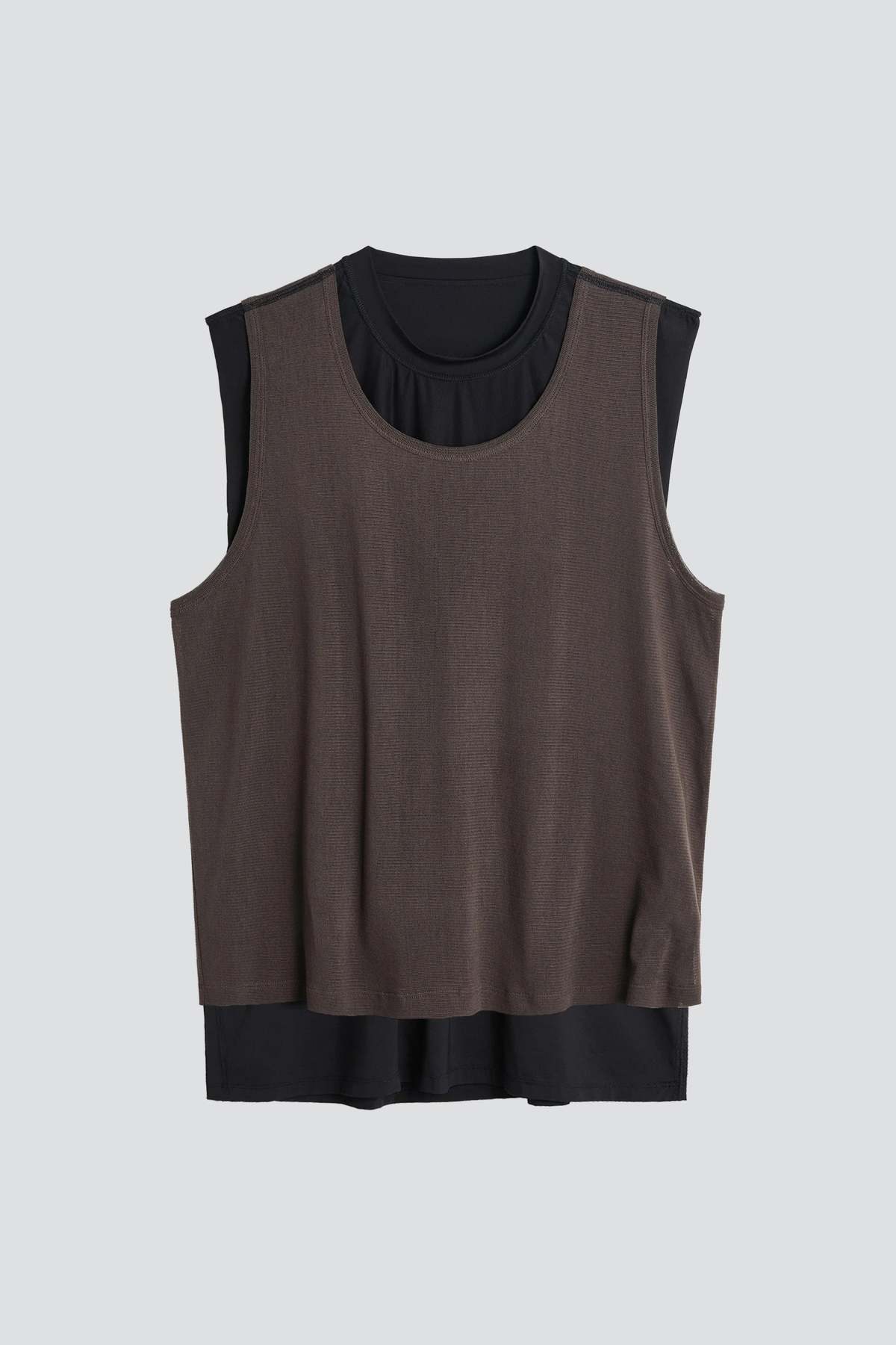 Our Legacy Reversible Gravity Tank - Black/Antique Chocolate