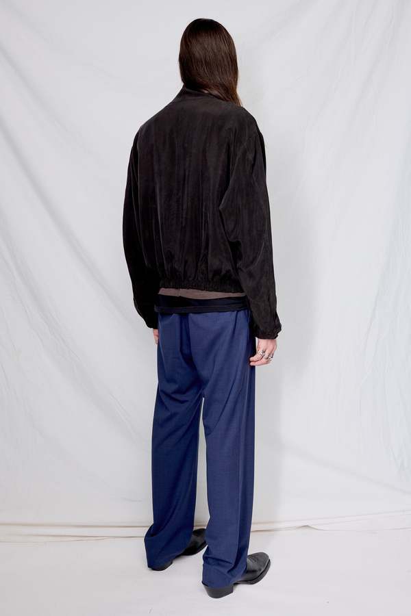 Gabriela Coll Garments No.261 Cupro Double Jacket - Black | Garmentory