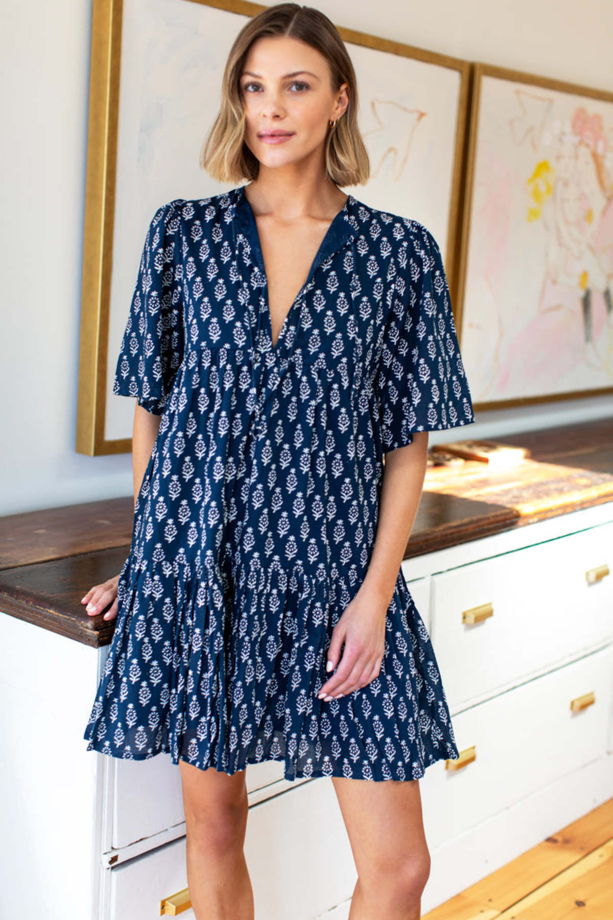 Emerson Fry Isla Dress - Marguerite Blue - Image 1 of 3