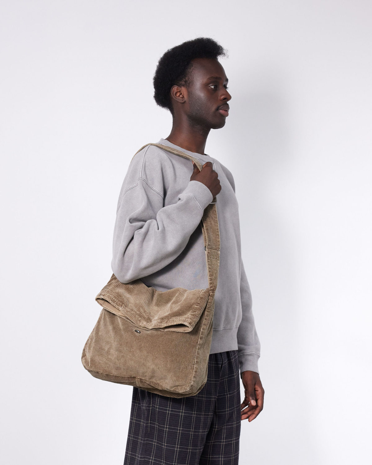 Sling Bag Brown Enzyme Cord - Our Legacy