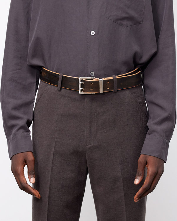 Our Legacy 4cm Double Tongue Belt - Brown | Garmentory