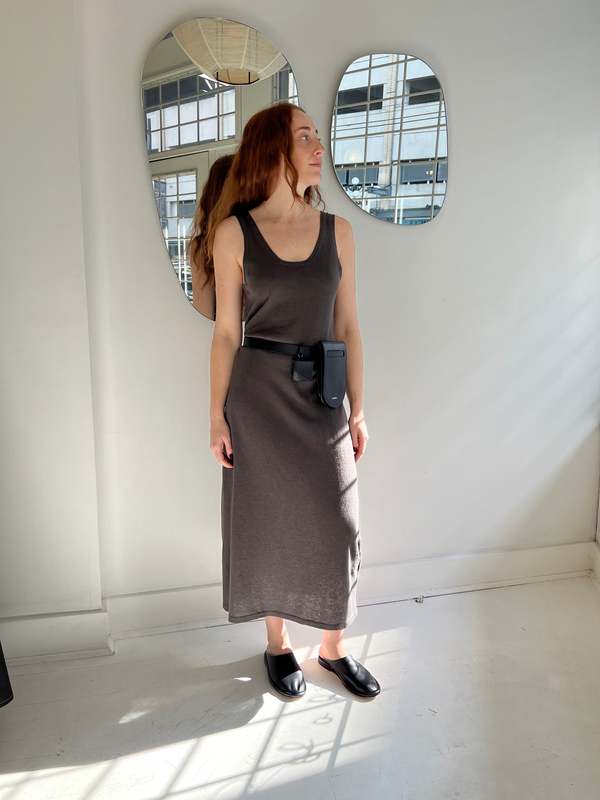 Lauren Manoogian U Tank Dress - Coal