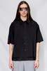 LE17SEPTEMBRE HOMME Double Layered Short Sleeve Shirt - Black - Thumbnail 1