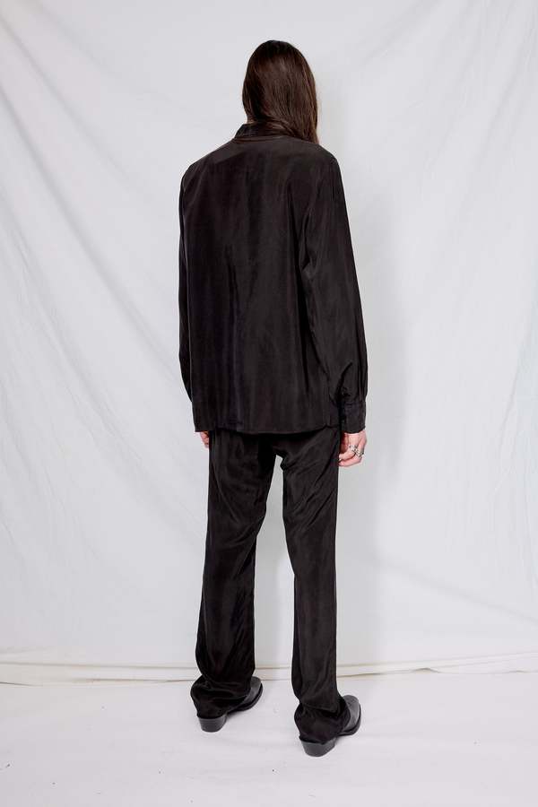 Gabriela Coll Garments No.197 Cupro Shirt - Black Gabriela Coll Garments No.197 Cupro Shirt - Black