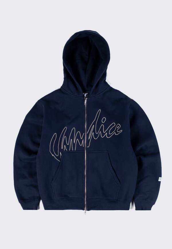 Candice After Hours Full Zip Hoodie - Navy | Garmentory