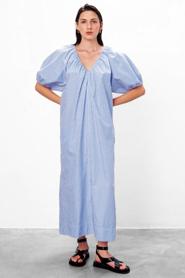 Mara Hoffman Alora Dress - Blue/White