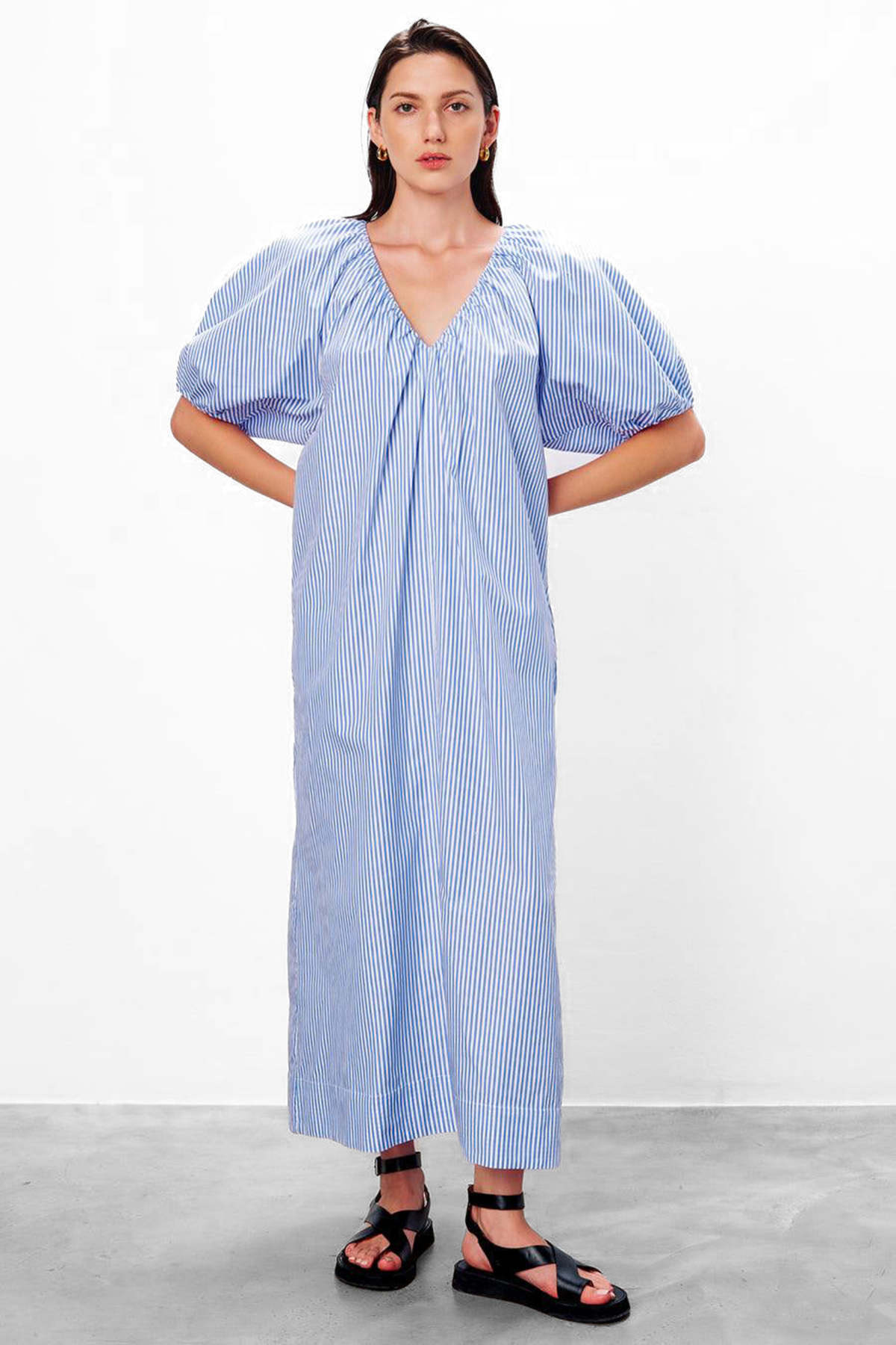 Mara Hoffman Alora Dress - Blue/White - Image 1 of 5