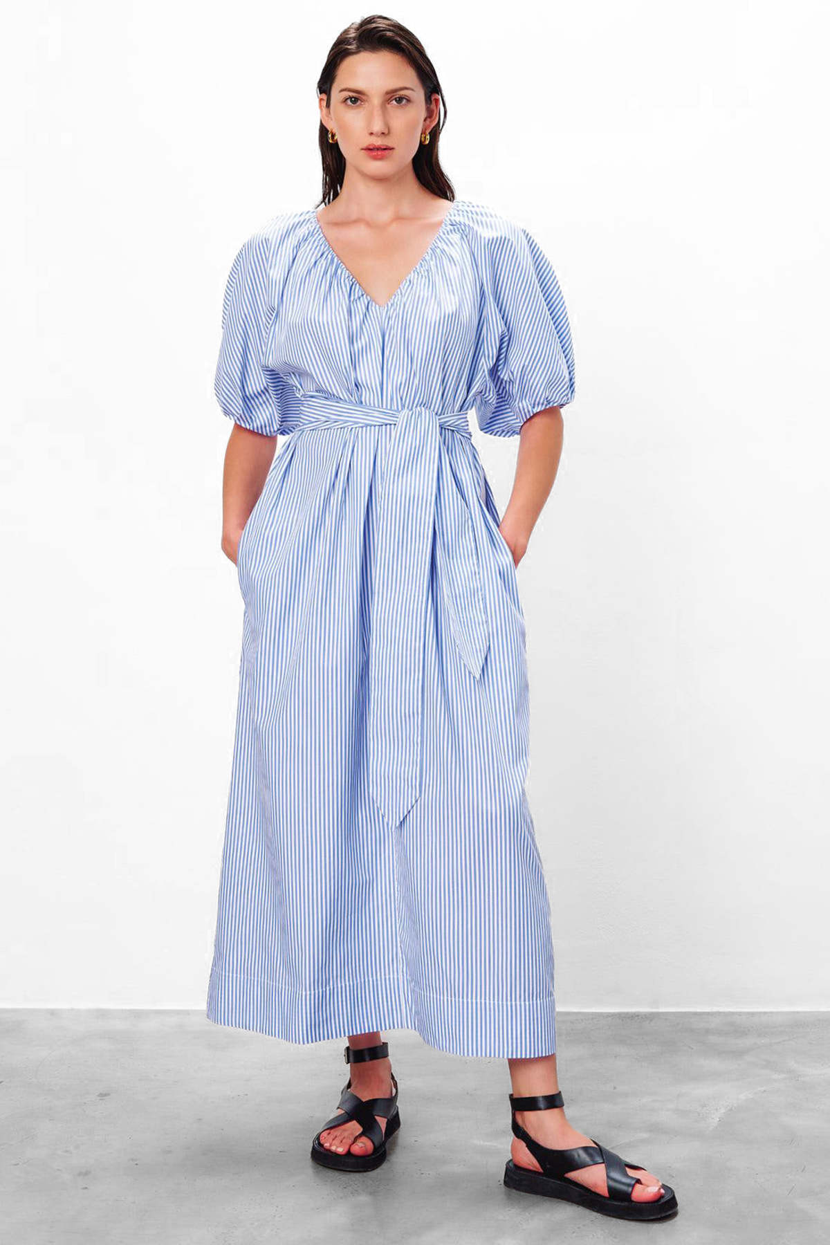 Mara Hoffman Alora Dress - Blue/White - Image 2 of 5