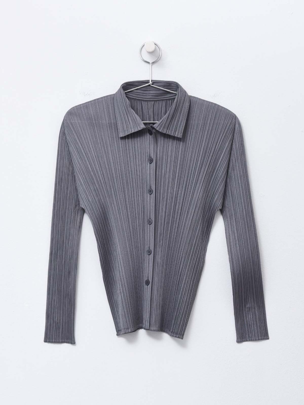 Pleats Please by Issey Miyake BASICS SHIRT - GRAY | Garmentory