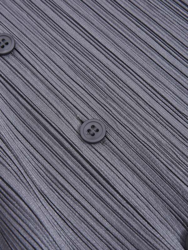 Pleats Please by Issey Miyake BASICS SHIRT - GRAY | Garmentory
