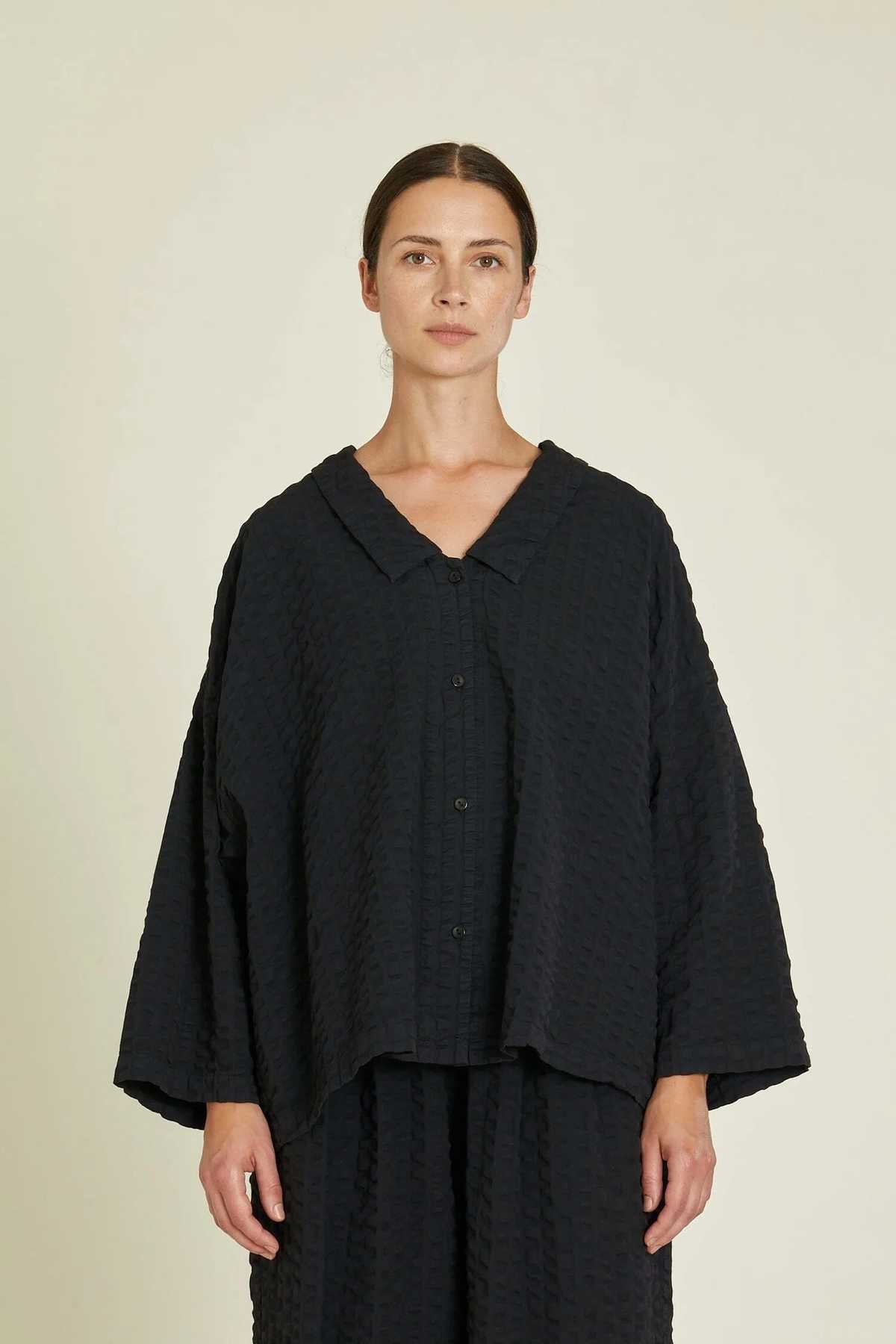 Black Crane Chelsea Collared Shirt - Black - Image 2 of 5