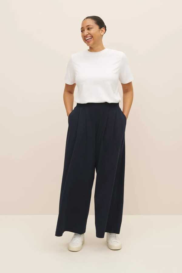 Kowtow Drape Pant - Navy