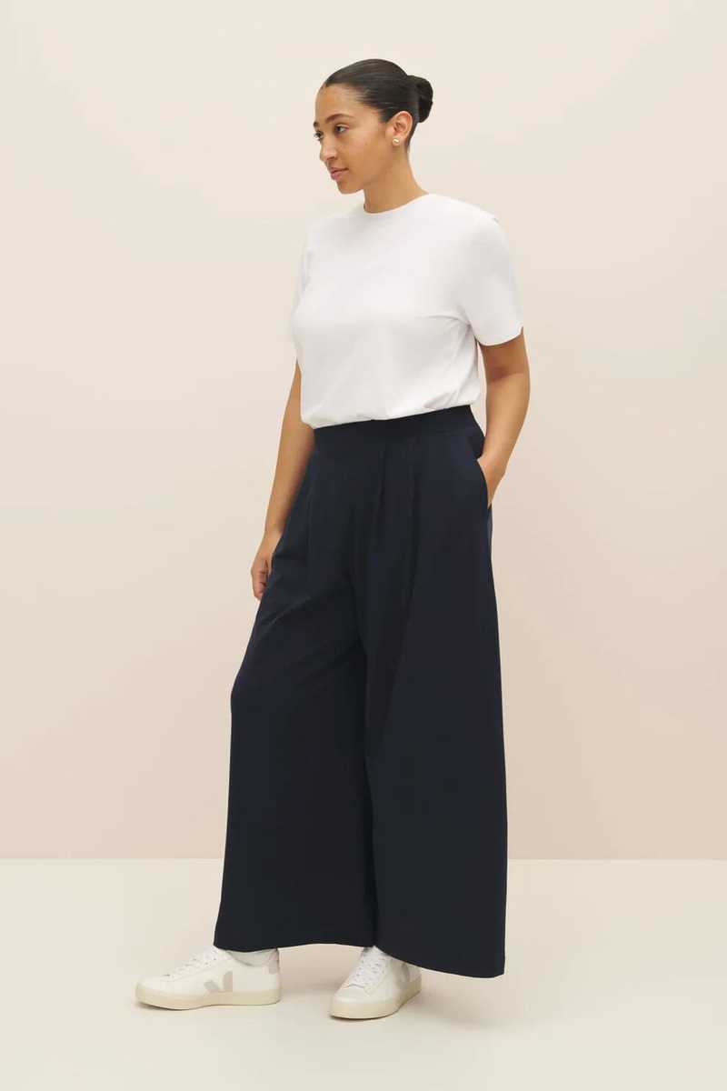 Kowtow Drape Pant - Navy