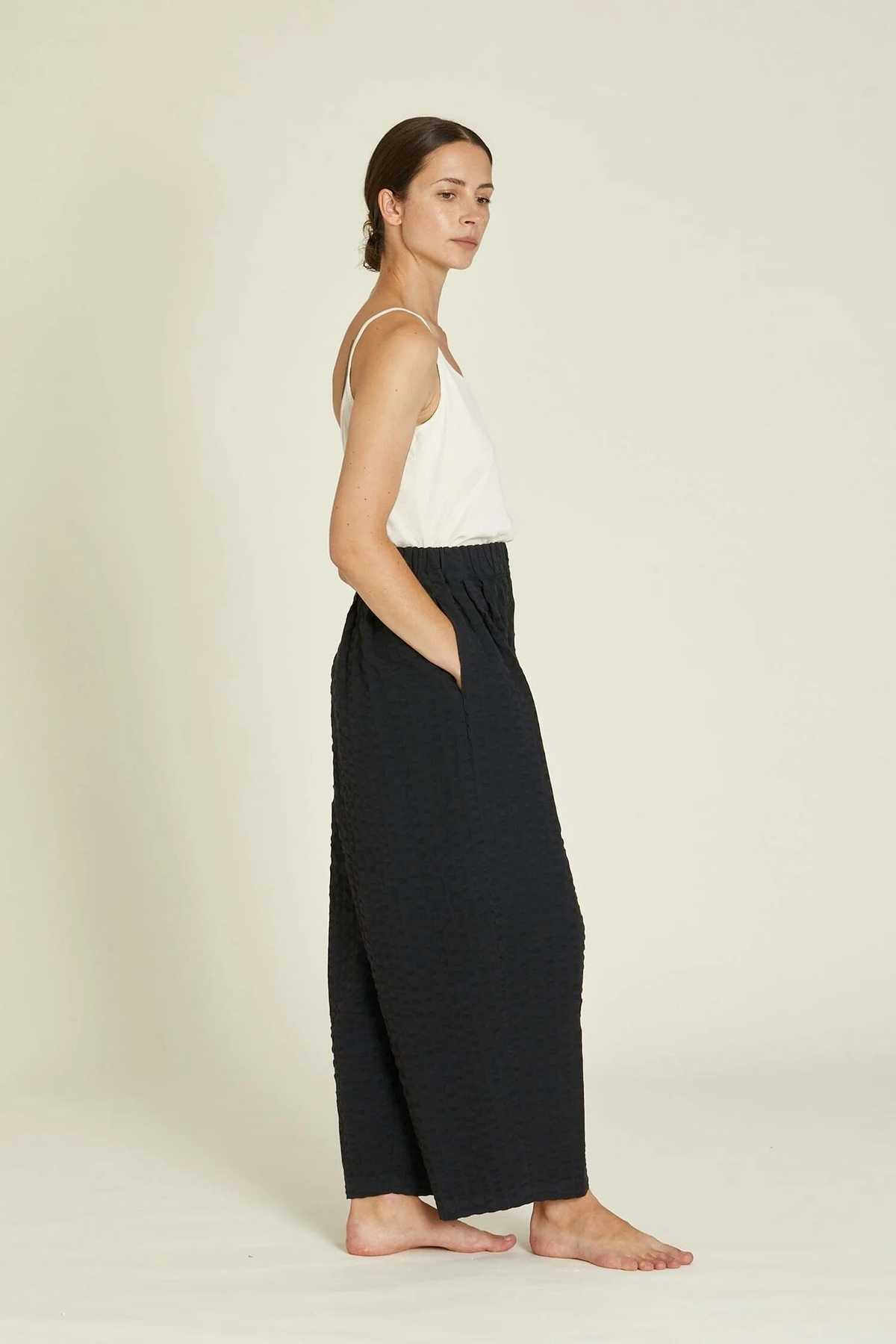 Black Crane Wide Pants - Black - Image 6 of 7