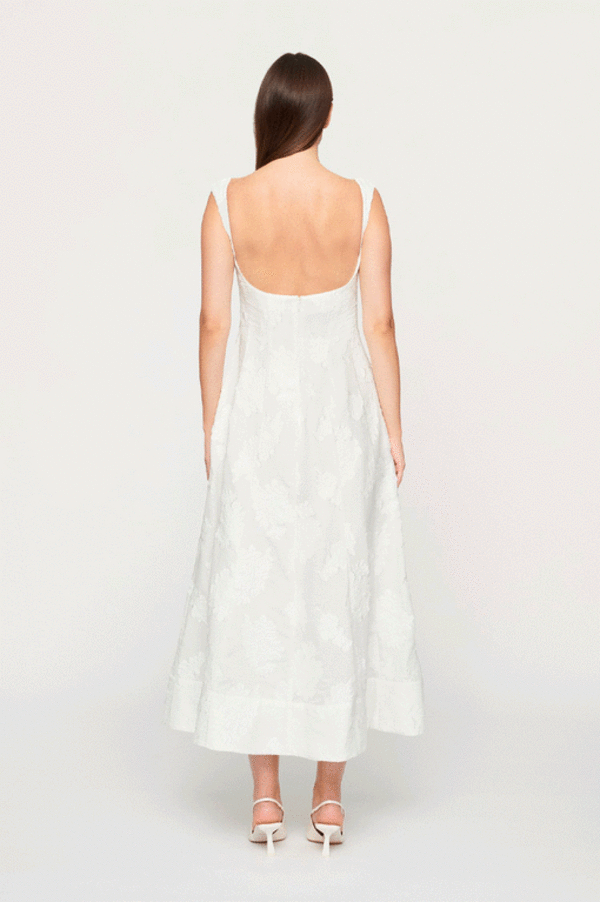strapless open back dress Veronica Beard Kerilyn Maxi Dress - Navy