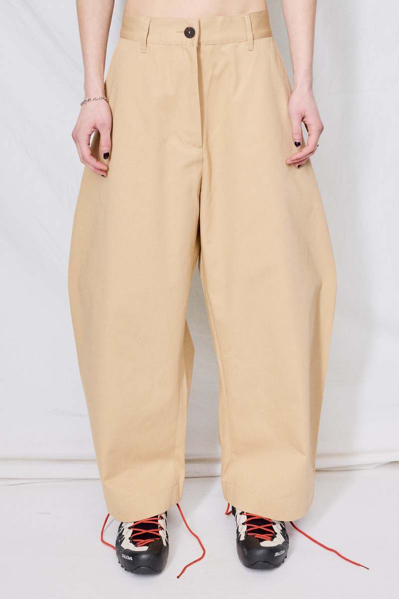 Studio Nicholson Chalco Twill Pant - Sand | Garmentory