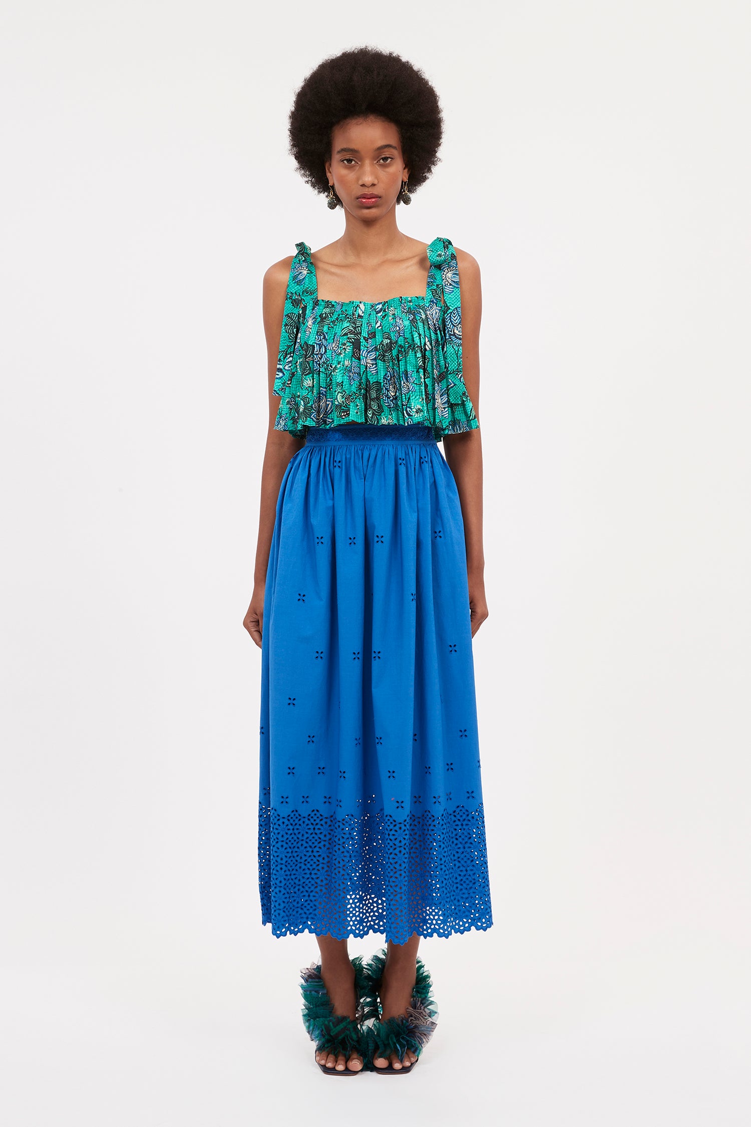 Ulla Johnson Marisol Skirt - Cobalt | Garmentory