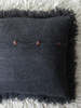 Erica Tanov Baby Alpaca Shag Pillow - Charcoal - Thumbnail 5